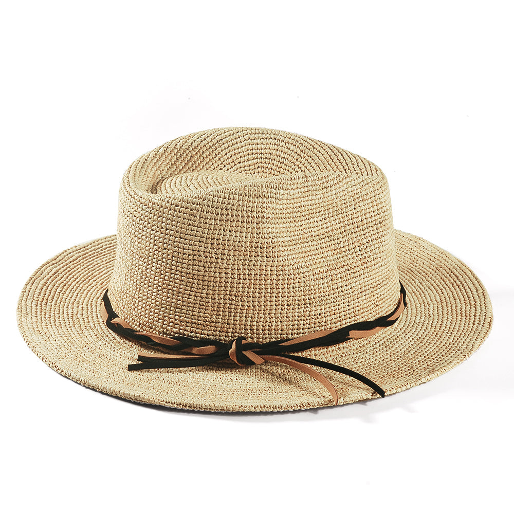 Can be rolls up for packing-Goorin Raffia Haze Fedora