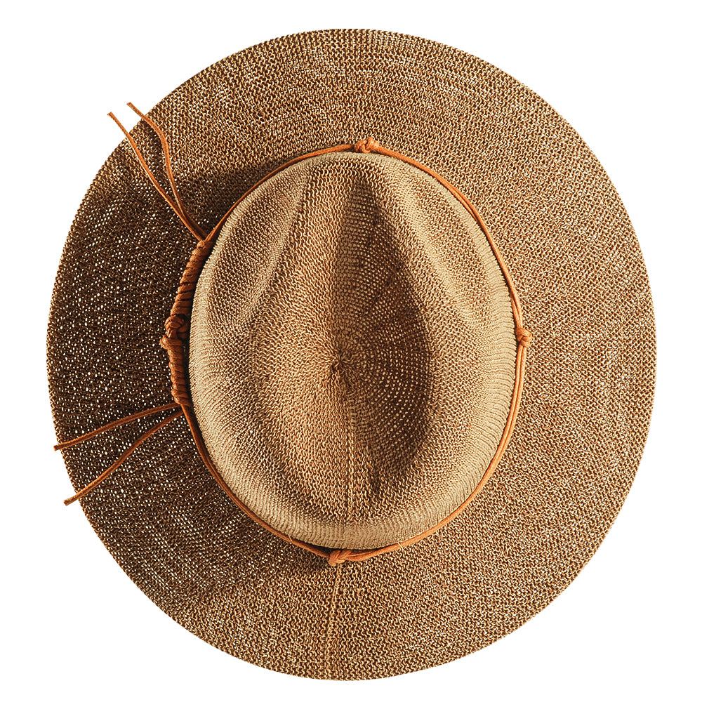 Can be rolls up for packing-Wide Brimmed Straw Hat