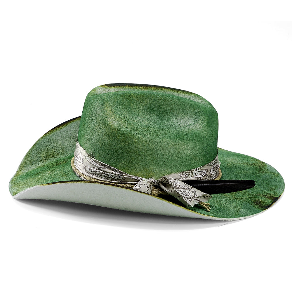 Green Distressed Western