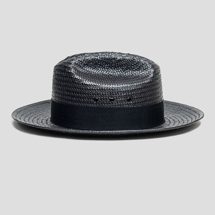 Miller Ranch Straw Fedora Hat - Ebony