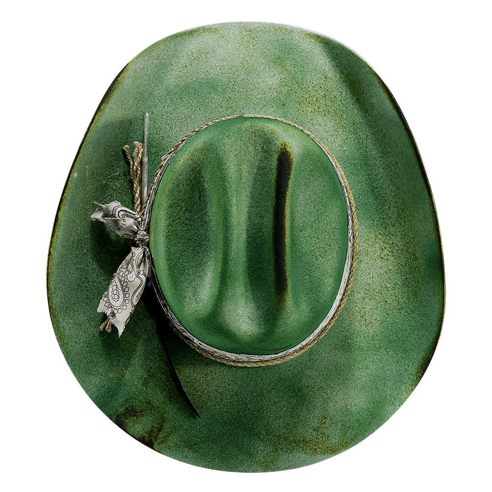 Green Distressed Western