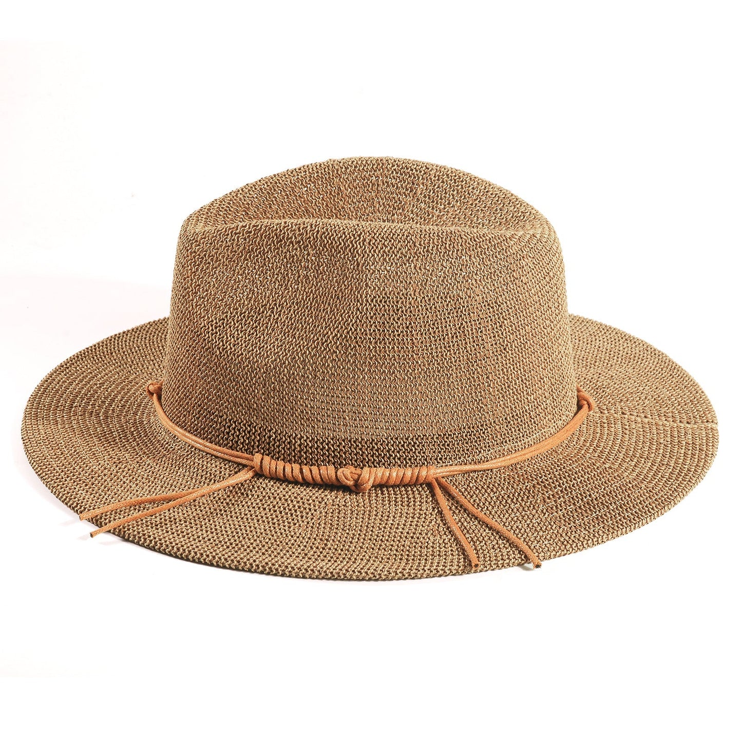 Can be rolls up for packing-Wide Brimmed Straw Hat