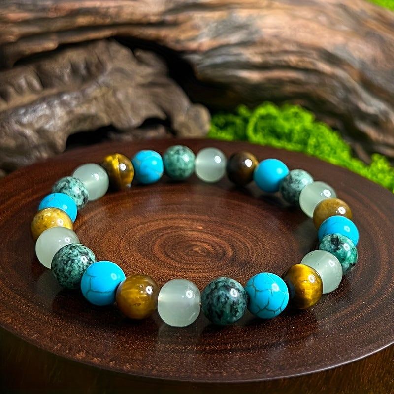 Tiger Eye Turquoise Gemstone Bracelet