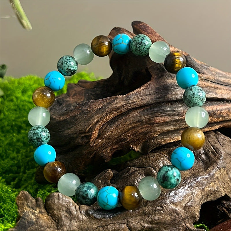 Tiger Eye Turquoise Gemstone Bracelet