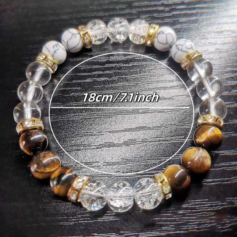 Tiger Eye White Turquoise Bracelet