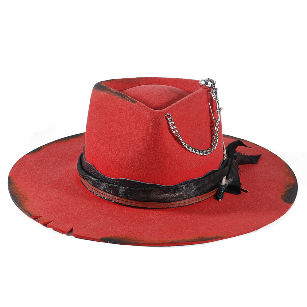 OTRHATS-Fedora-Felt-Red Stars-front