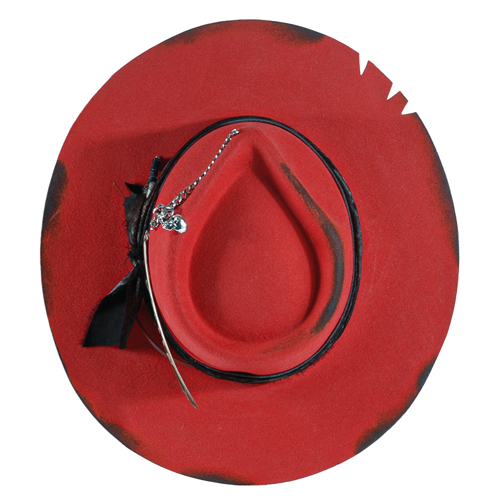 OTRHATS-Fedora-Felt-Red Stars-top