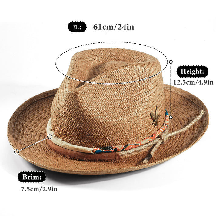 OTRHATS-Fedora-Straw-Autumn Halo-datas