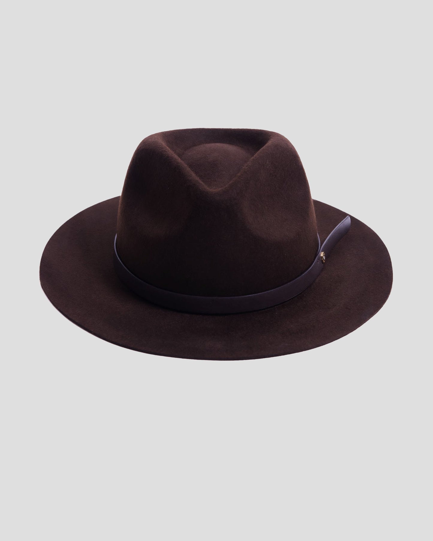 Geoffery Fedora Hat – Brown