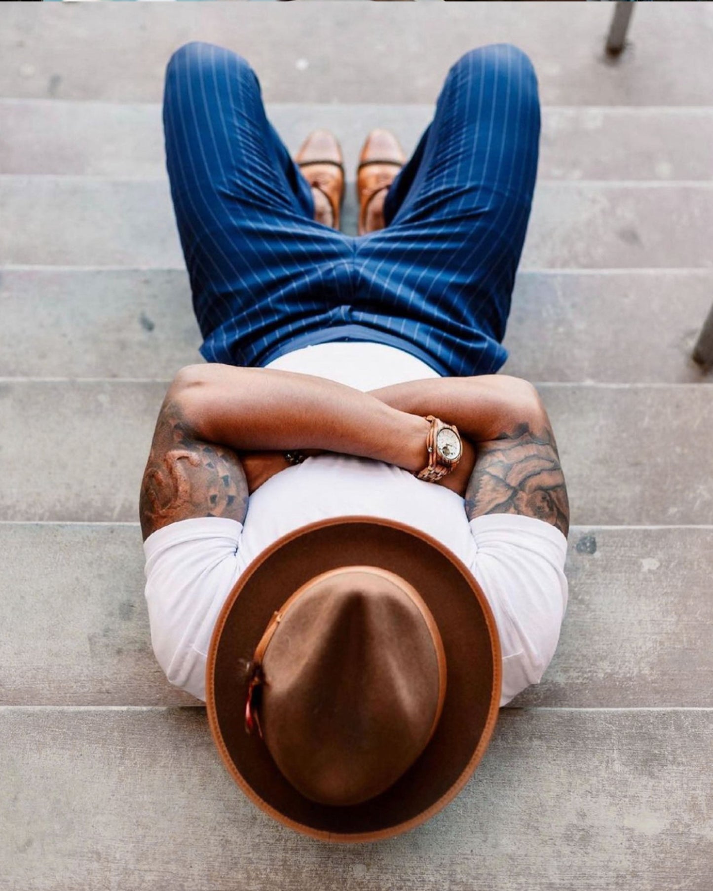 Trilby Fedora Hat – Brown