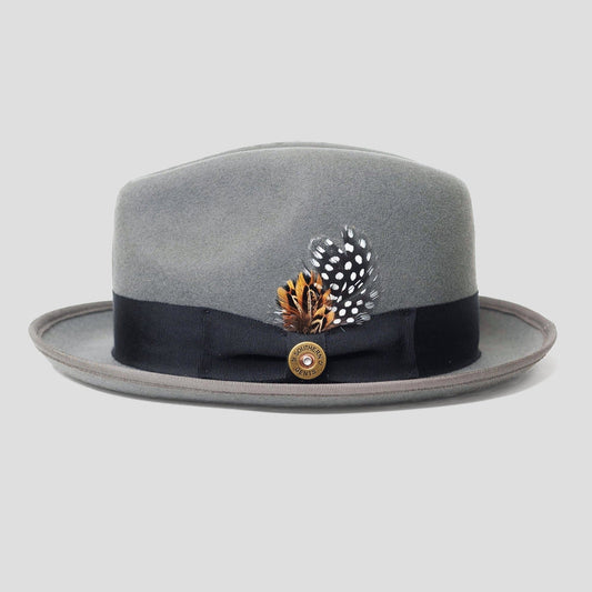 Trilby Fedora Hat – Grey