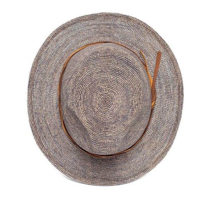 Can be rolls up for packing-Goorin Raffia Haze Fedora