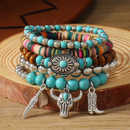 Turquoise Bullhead Heels Bracelet