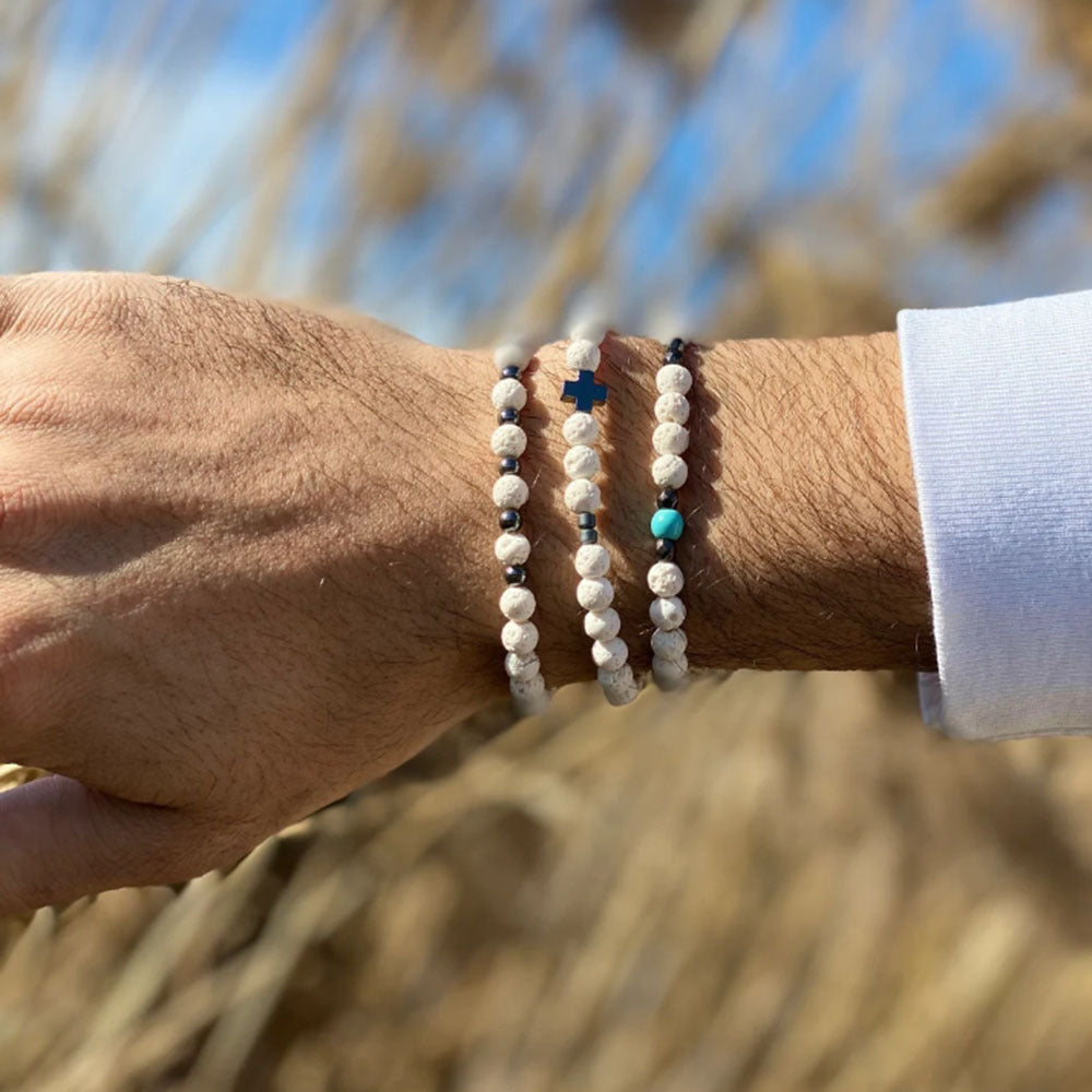 White Volcanic Stone Bracelet