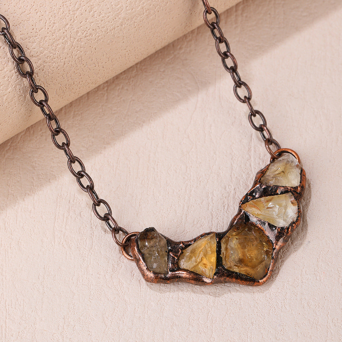 Natural Amethyst Citrine Necklace