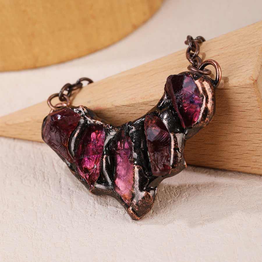 Natural Amethyst Citrine Necklace