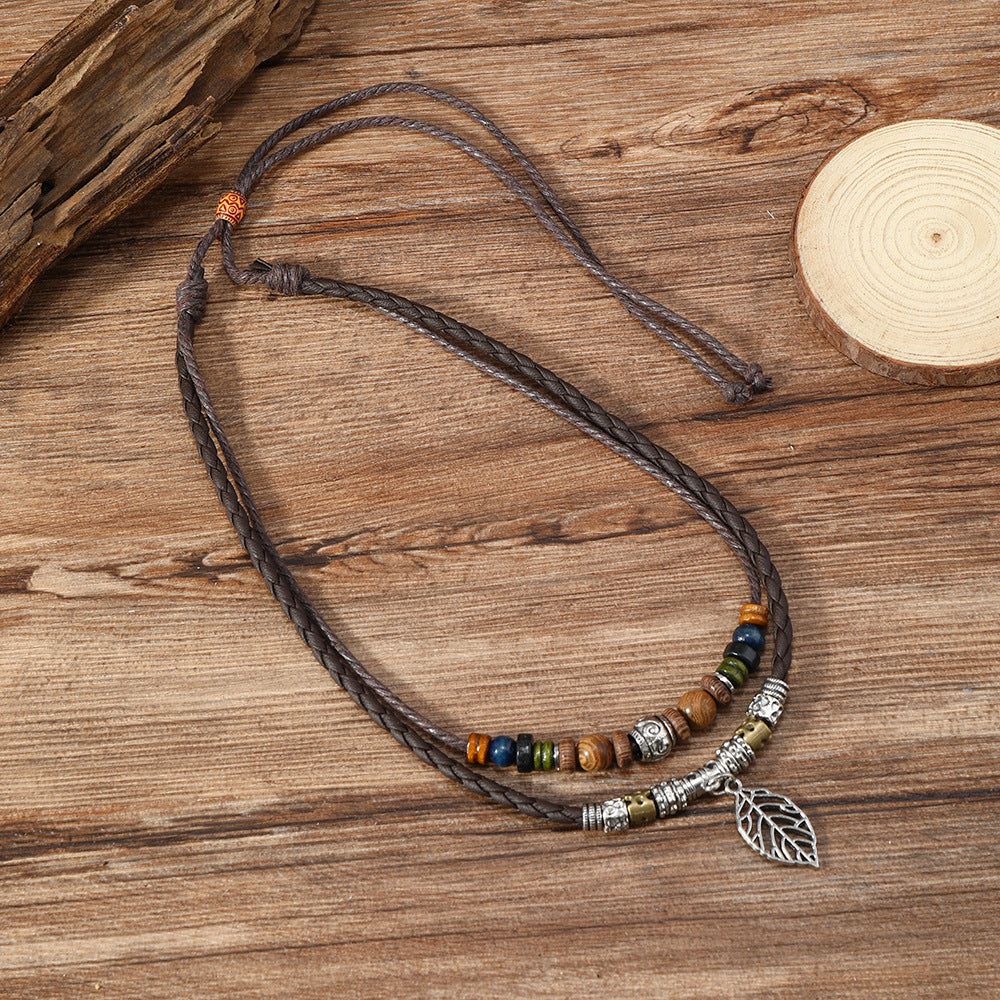 Wooden Beads Beaded Necklace