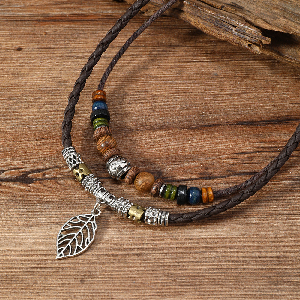 Wooden Beads Beaded Necklace